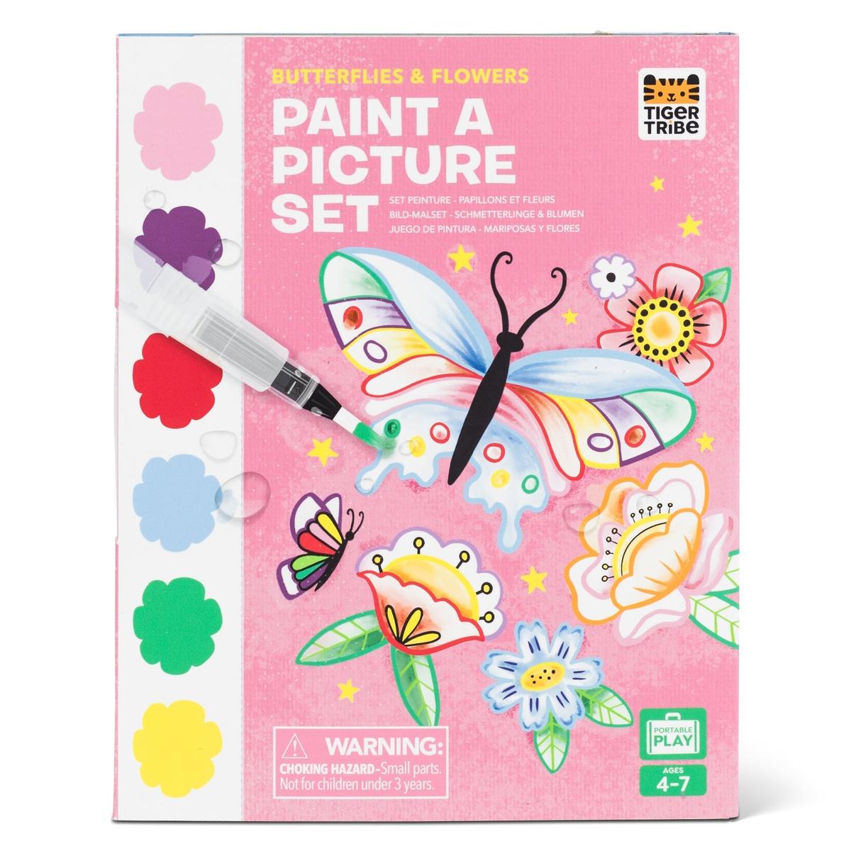 Tiger Tribe Paint a Picture Set - Butterflies & Flowers | Minimax