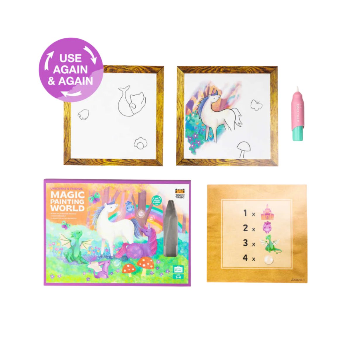 Tiger Tribe Unicorn And Friends Magic Painting World | Minimax