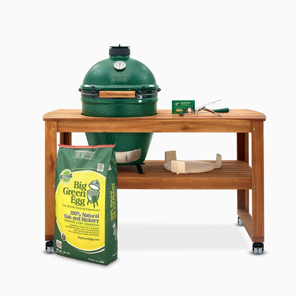 Big Green Egg Large Acacia Table Package Minimax