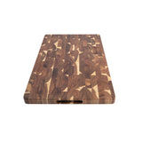Alfresco Lane acacia wood end grain cutting board 40x30cm, durable wooden chopping board with natural grain