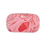 Annabel Trends Safe Keeper Trailing Natives - Pink glasses case with red trailing native floral design