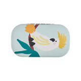 Annabel Trends Safe Keeper White Cockatoo  – Glasses case with white cockatoo design on white background