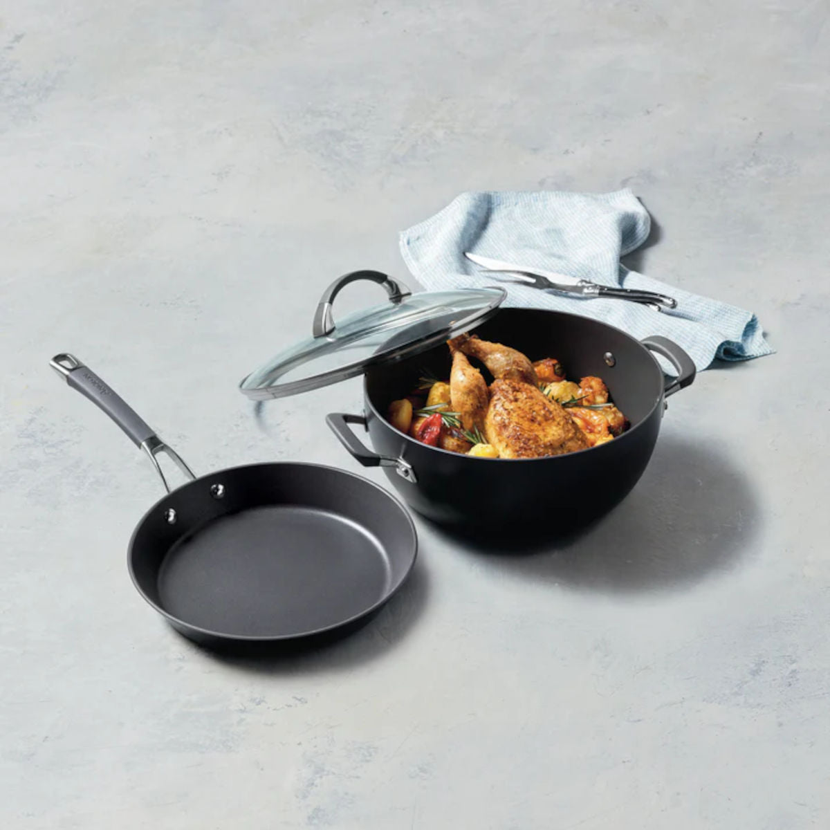 Anolon Endurance+ Frypan & Casserole Set 26cm (5.2L) | Minimax