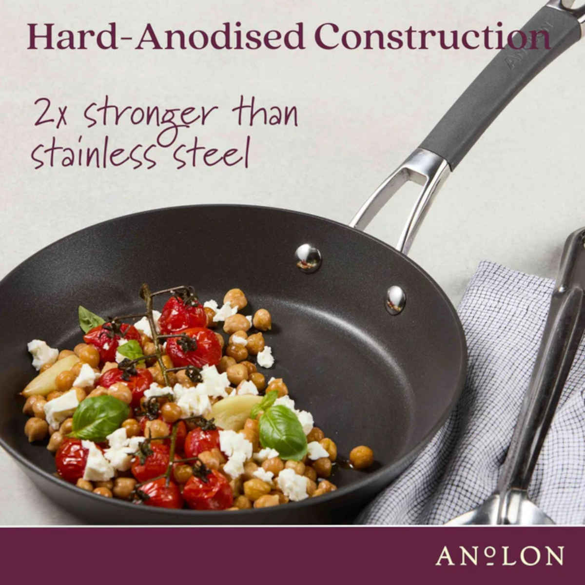 Anolon Endurance+ Frypan & Casserole Set 26cm (5.2L) | Minimax