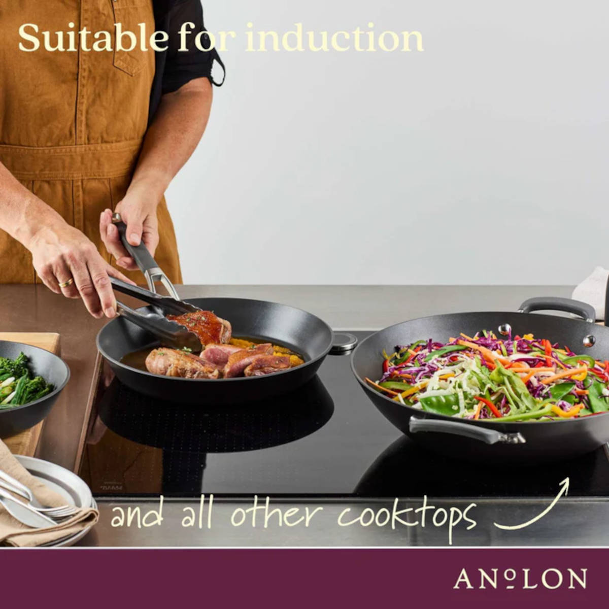 Anolon Endurance+ Frypan & Casserole Set 26cm (5.2L) | Minimax
