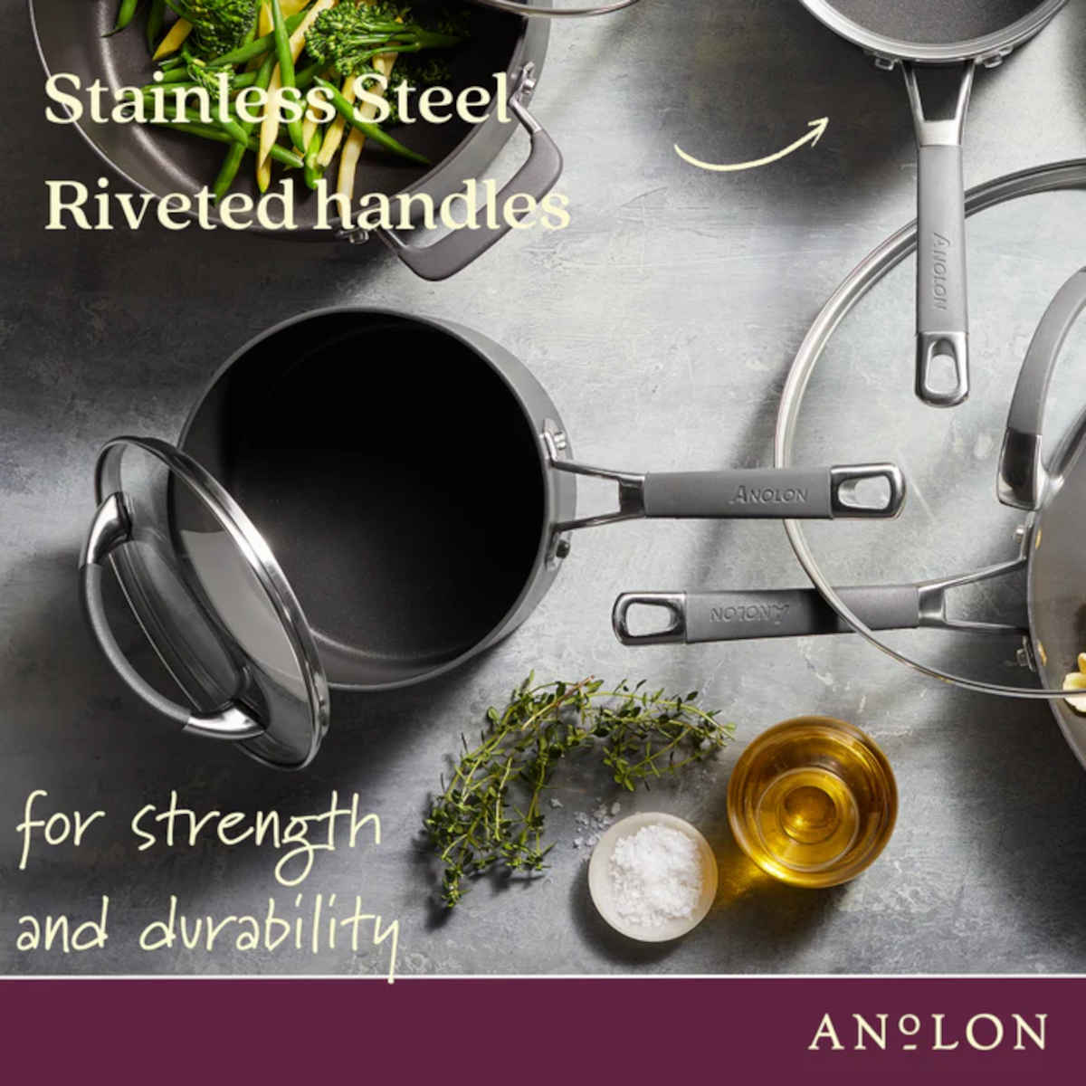 Anolon Endurance+ Nonstick Induction Saucepan 20cm (3.8L) | Minimax