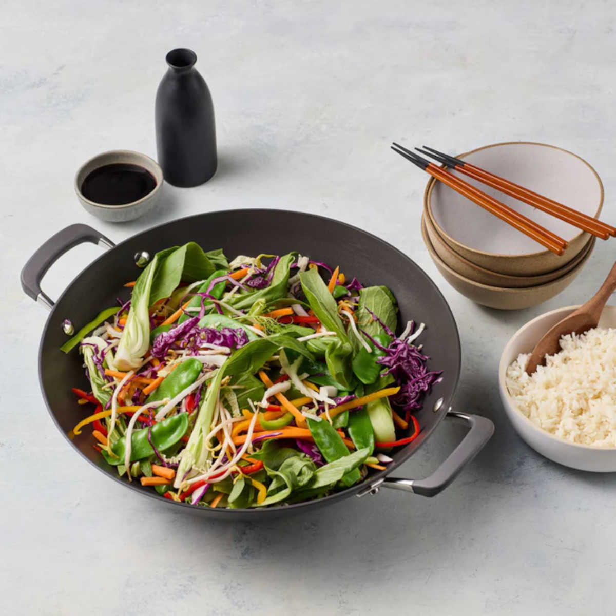 Anolon Endurance+ Nonstick Induction Wok 36cm | Minimax