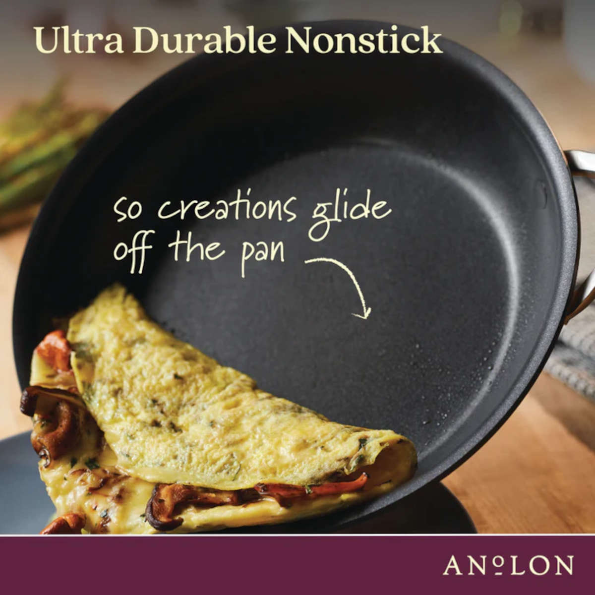 Anolon Endurance+ Nonstick Induction Wok 36cm | Minimax