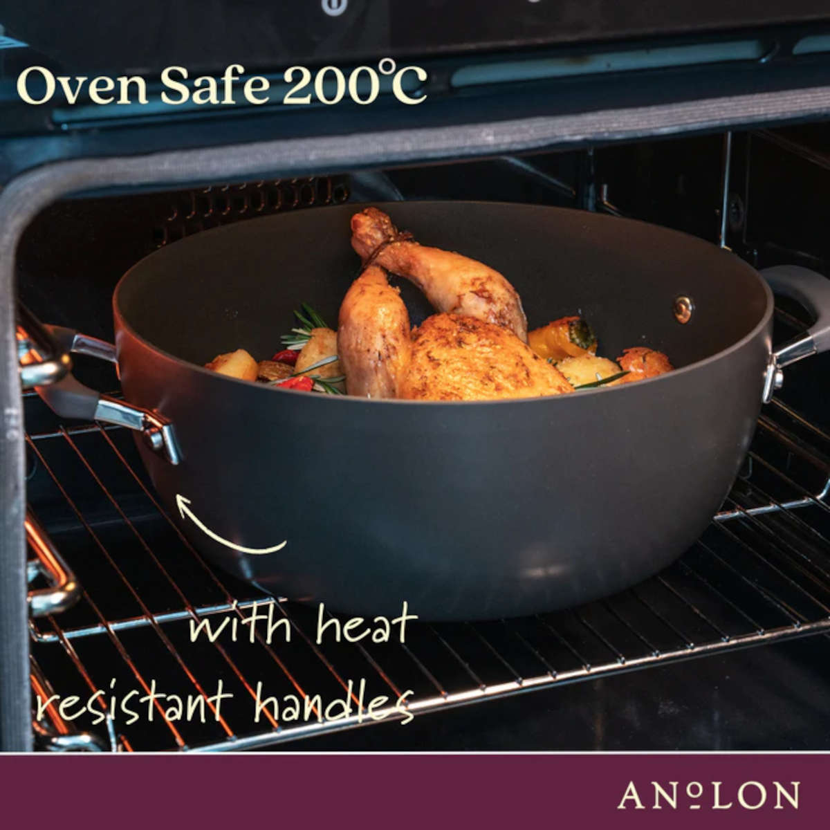 Anolon Endurance+ Nonstick Induction Wok 36cm | Minimax