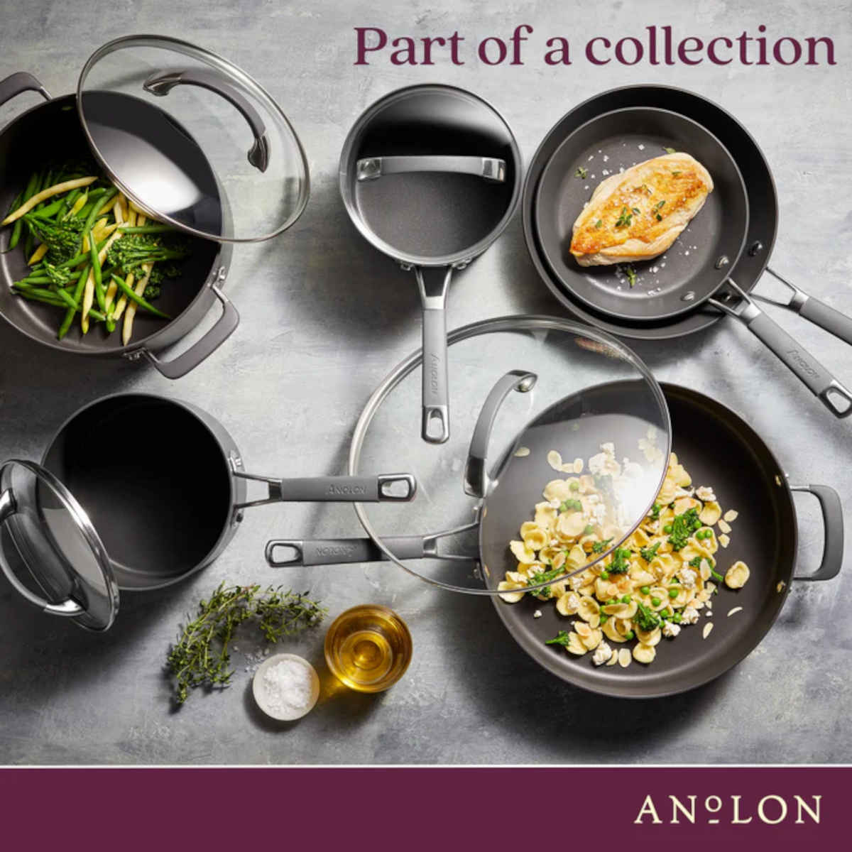 Anolon Endurance+ Nonstick Induction Wok 36cm | Minimax