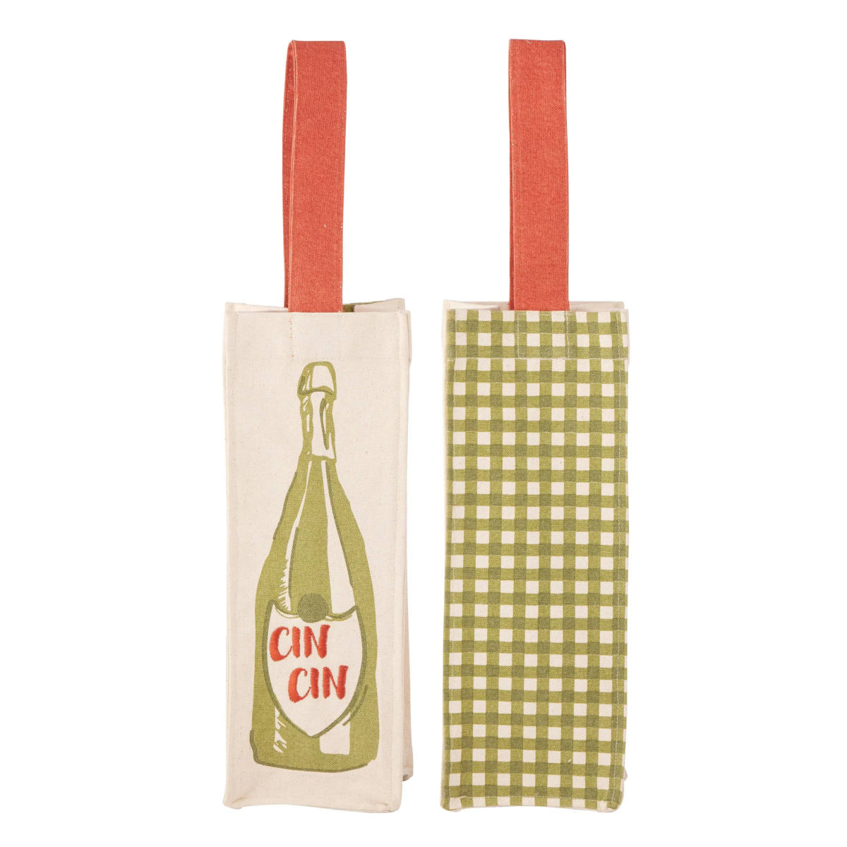 Assemble Cin Cin Cotton Bottle Bag Olive 11x32cm | Minimax