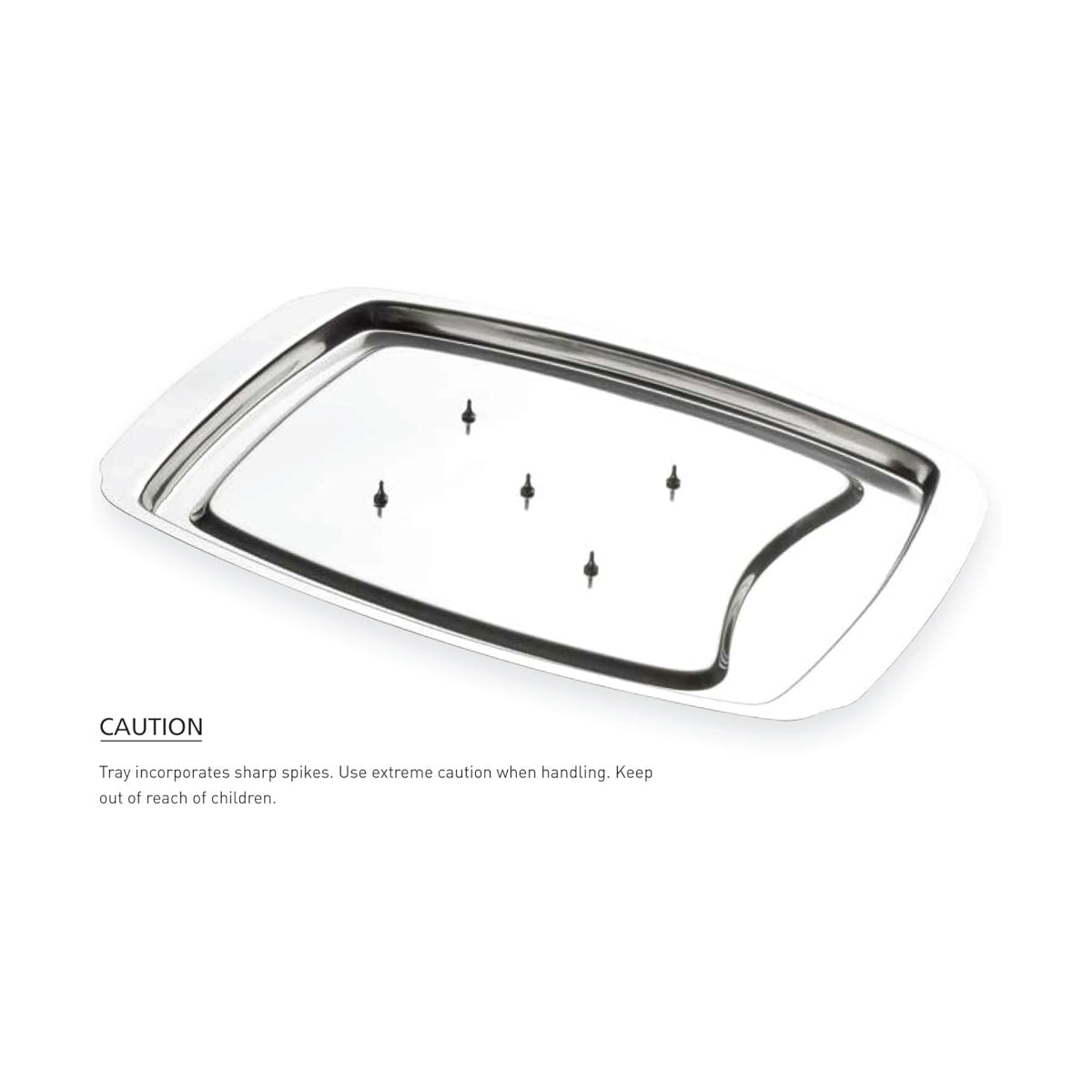 Avanti Carving Tray with Spikes Stainless Steel | Minimax