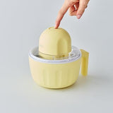 Avanti Ice Cream Maker Lemon – compact electric ice cream machine with handle, detachable parts and easy-to-clean design.