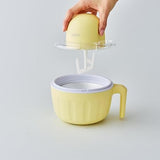Avanti Ice Cream Maker Lemon – compact electric ice cream machine with handle, detachable parts and easy-to-clean design.
