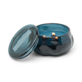 Paddywax Basalt Navy Rosewater Santal Glass Candle 283g | Minimax