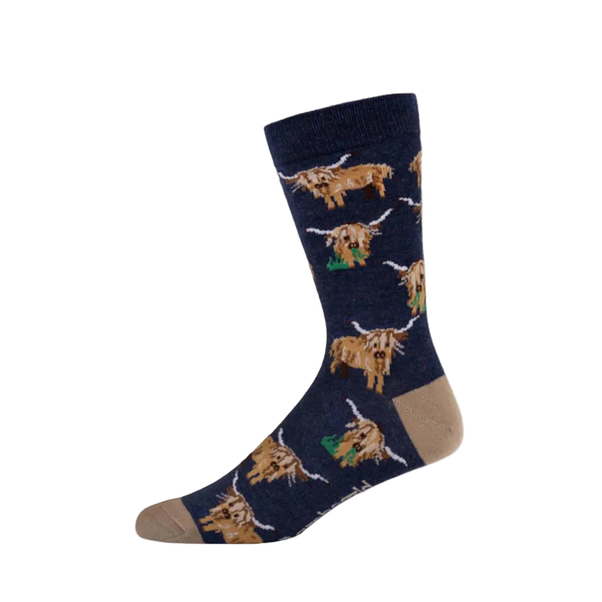 Pussyfoot Socks Highland Cow Denim Socks | Minimax