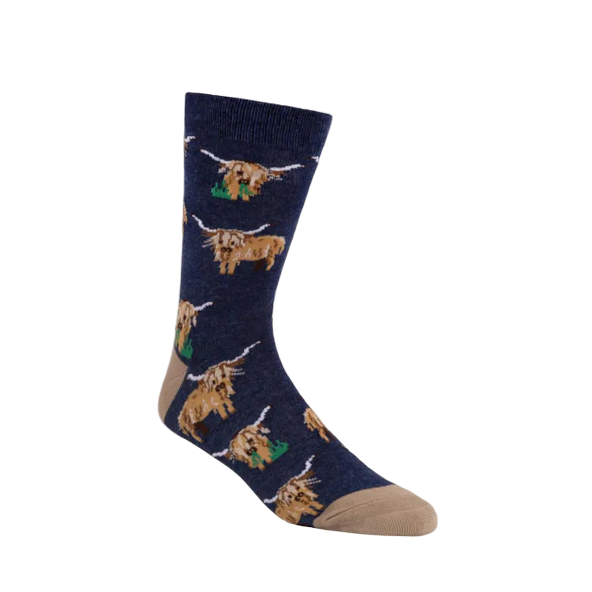 Pussyfoot Socks Highland Cow Denim Socks | Minimax