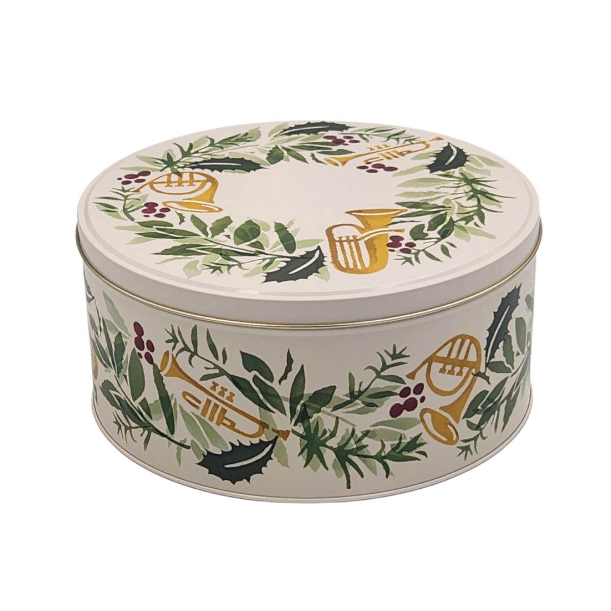Emma Bridgewater Bring in the Green Round Tin Small | Minimax