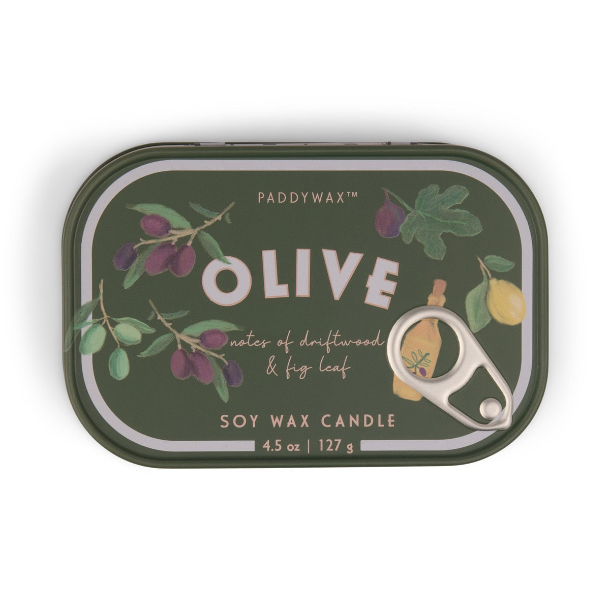 Paddywax Bistro Olive Tin Candle Fig & Olive 127g