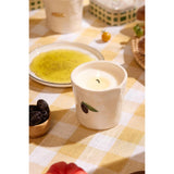 Paddywax Bistro Olive Ceramic Candle Fig & Olive 226g | Minimax - in a table
