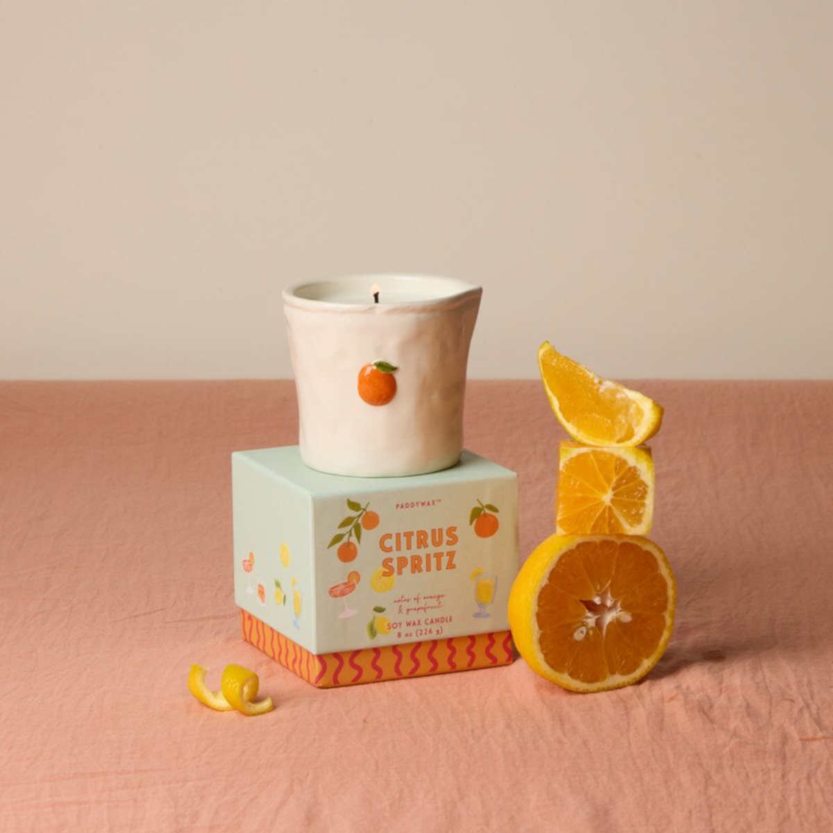 Paddywax Bistro Citrus Spritz Ceramic Candle 226g | Minimax