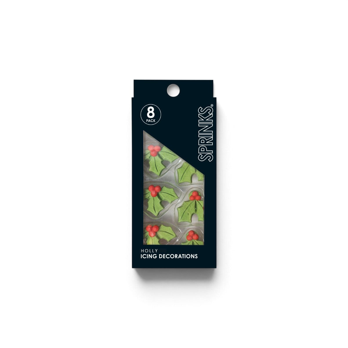 Sprinks Icing Decorations Holly 8 Pieces