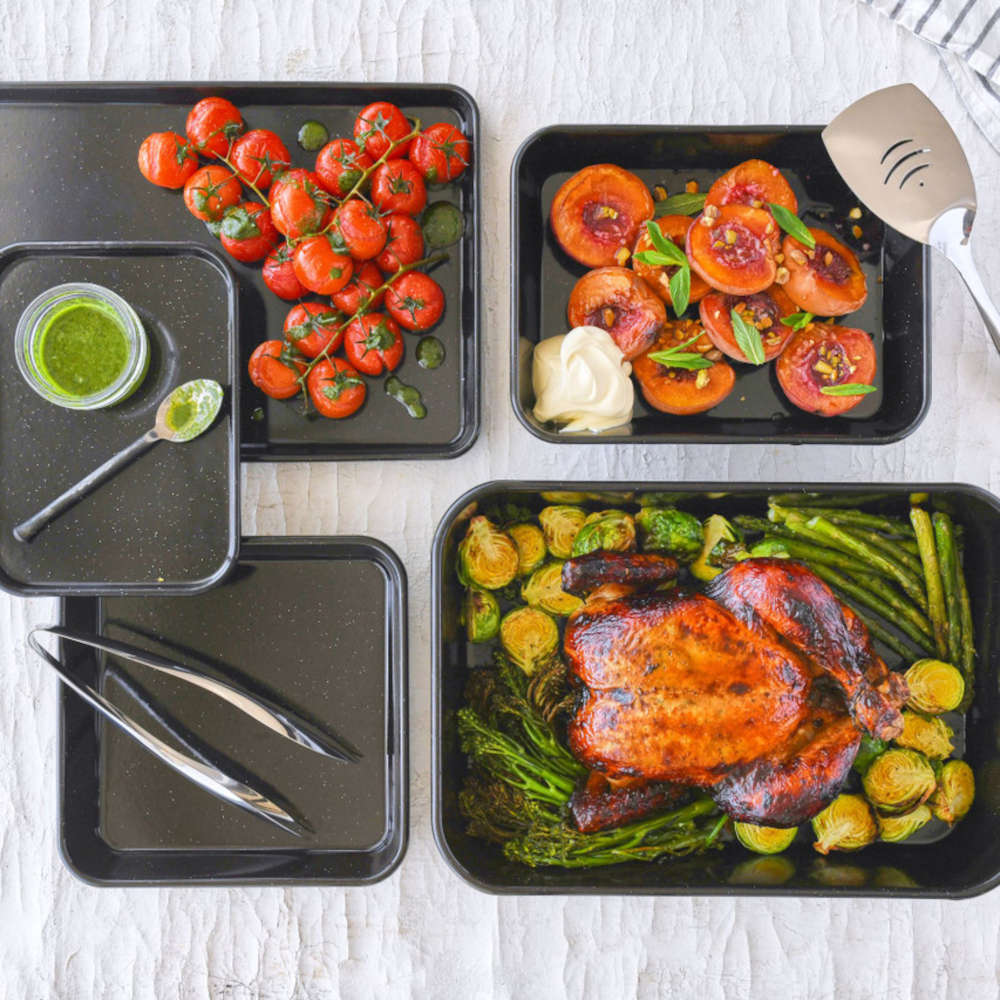 Bakemaster Enamel Roaster 28x21.5cm | Minimax
