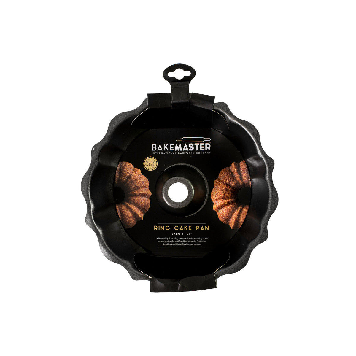 Bakemaster Fluted Ring Cake Pan 27cm | Minimax