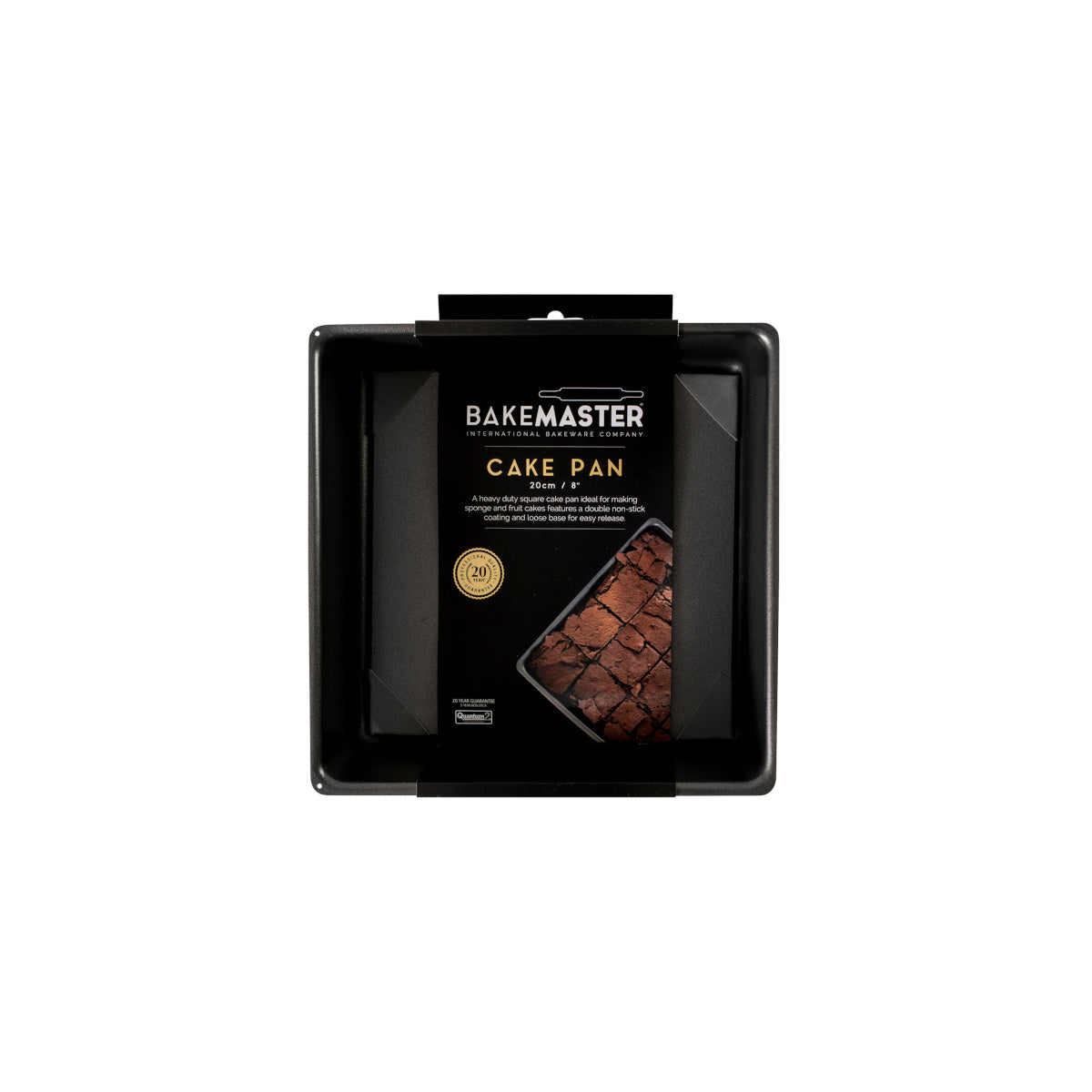Bakemaster Loose Base Deep Cake Pan Square 20cm | Minimax