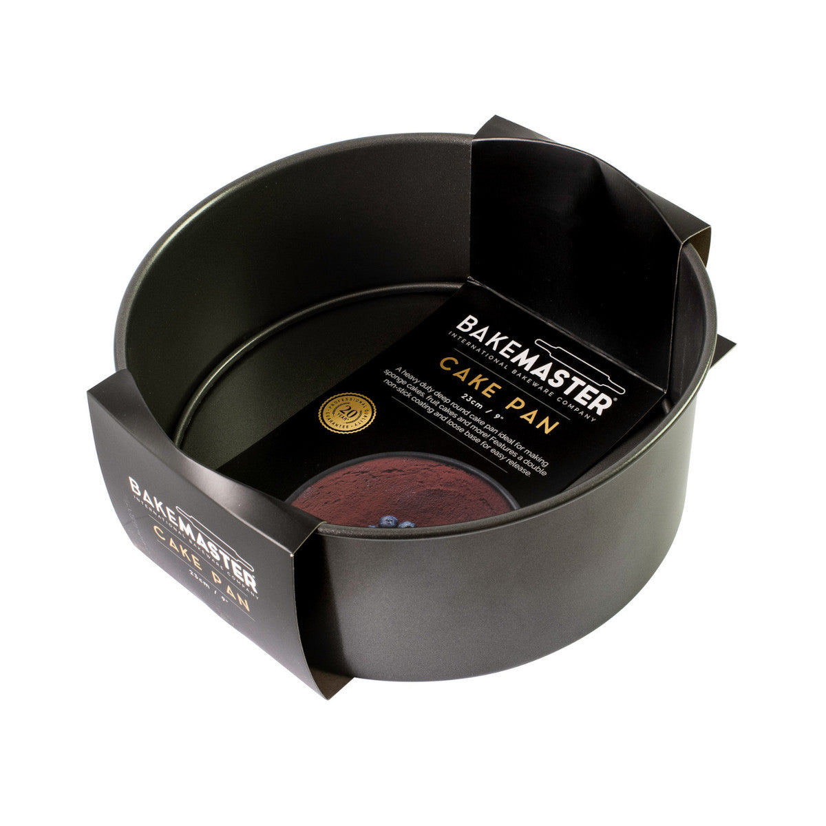 Bakemaster Loose Base Round Deep Cake Pan 23cm | Minimax