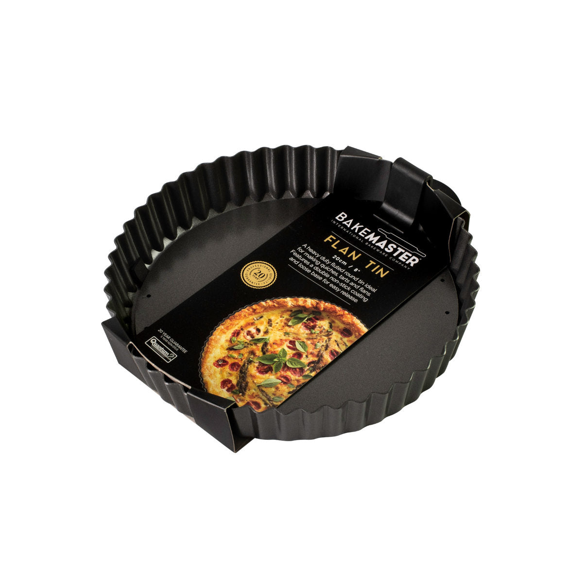 Bakemaster Loose Base Round Quiche Pan 20cm | Minimax
