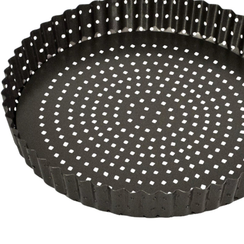 Bakemaster Perfect Crust Loose Base Quiche Pan 25cm