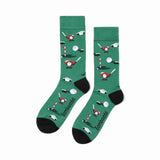 Bamboozld Men's The Green Socks – pair of socks with golf design and Bamboozld logo