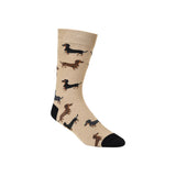 Bamboozld Mens Dash Pups Bamboo Sock Stone | Minimax