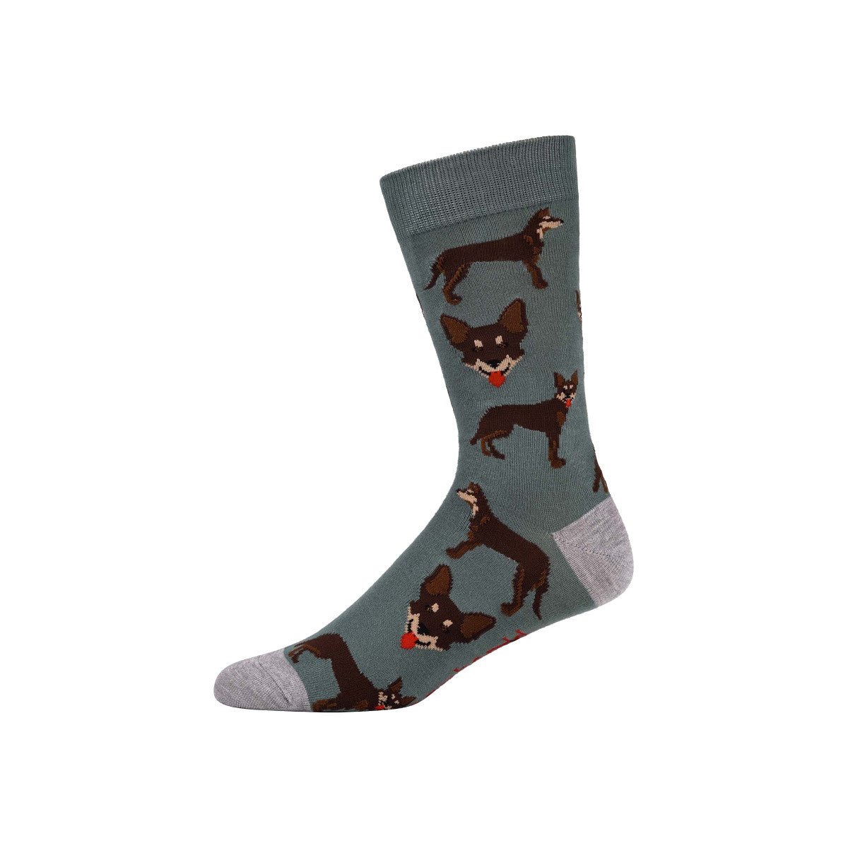 Bamboozld Mens Kelpie Bamboo Sock Khaki | Minimax