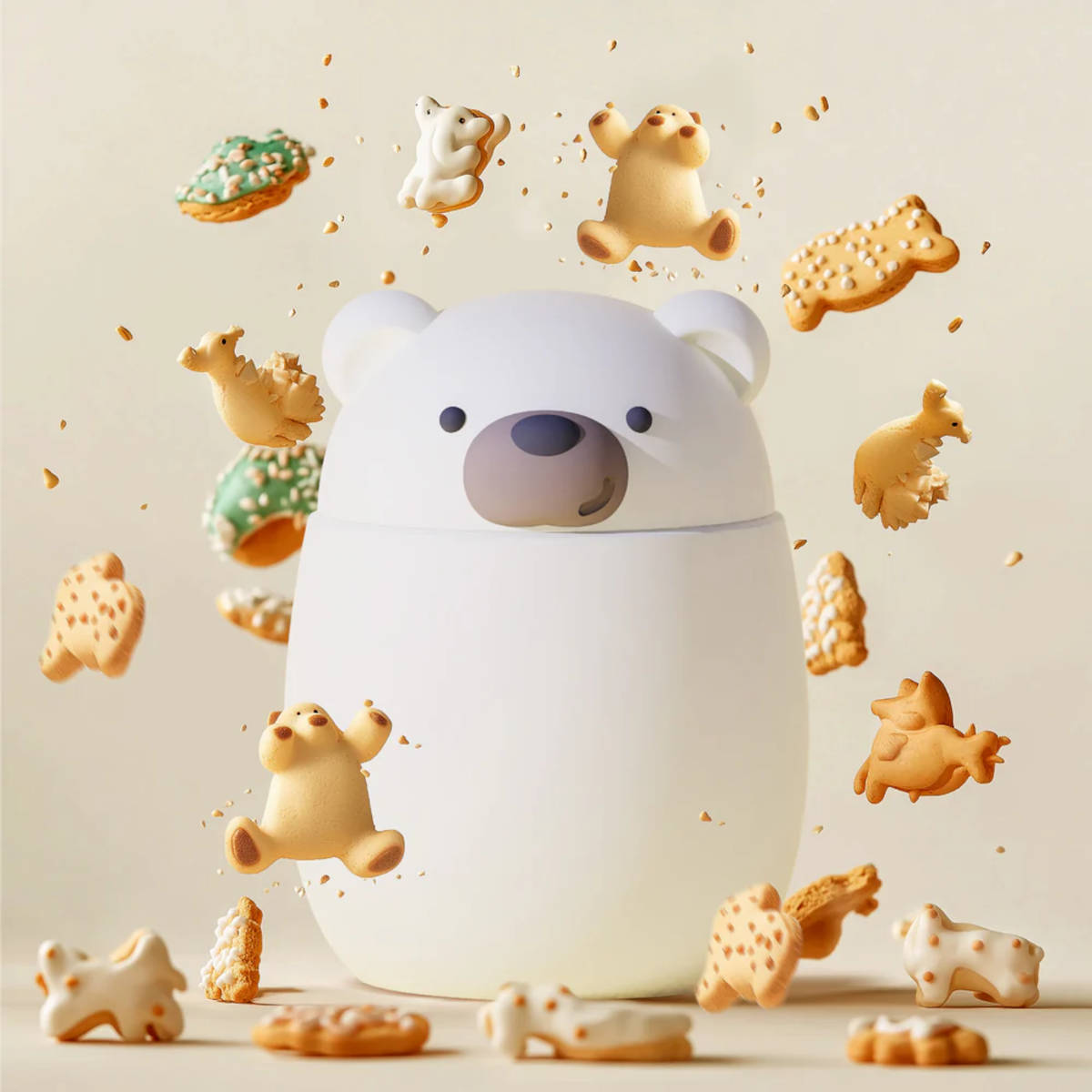 Asobu Bestie Polar Bear Food Container 600ml