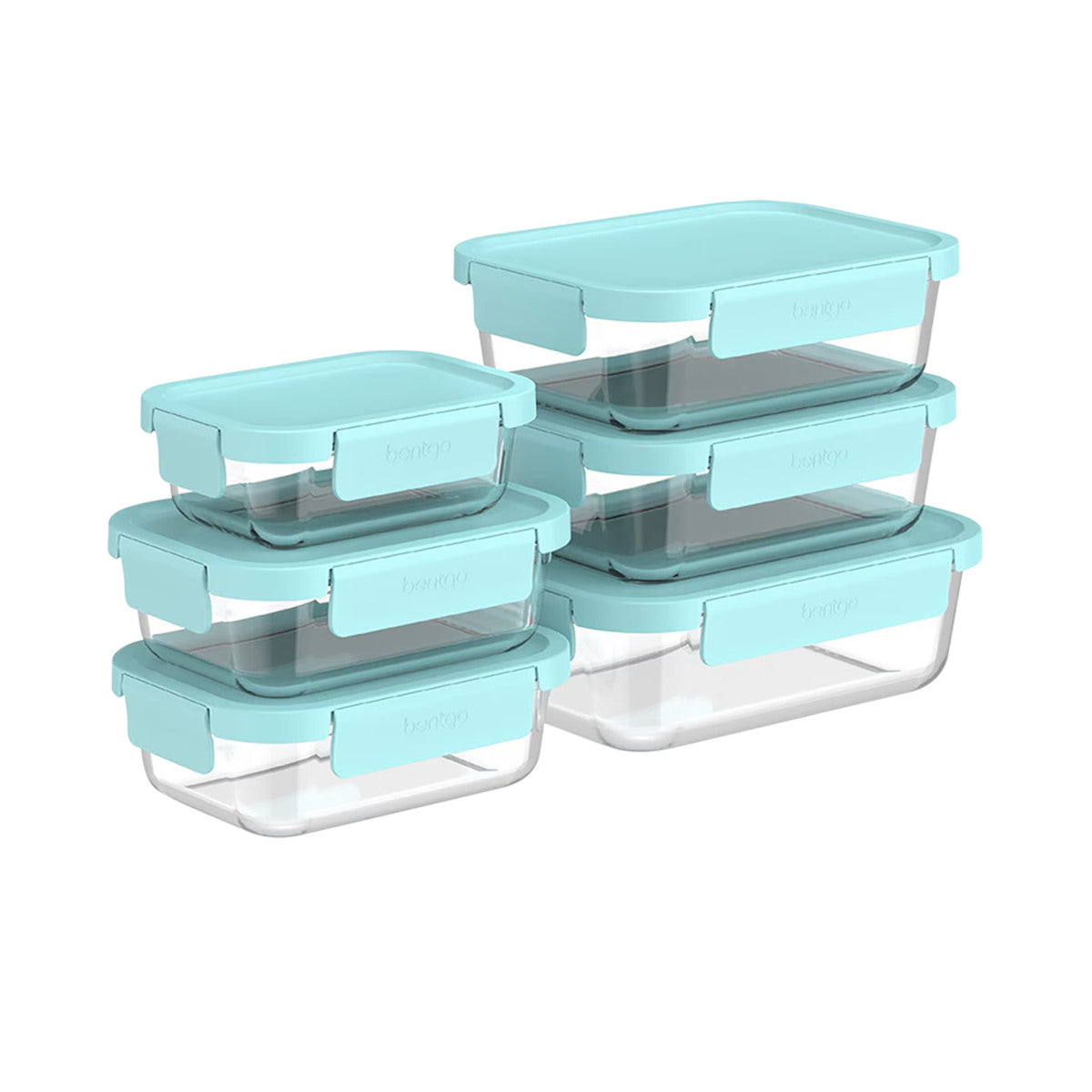 Bentgo Rectangle Glass Storage Set 6 Piece