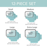 Bentgo Rectangle Glass Storage Set 6 Piece