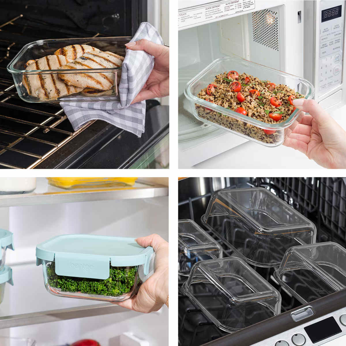 Bentgo Rectangle Glass Storage Set 6 Piece