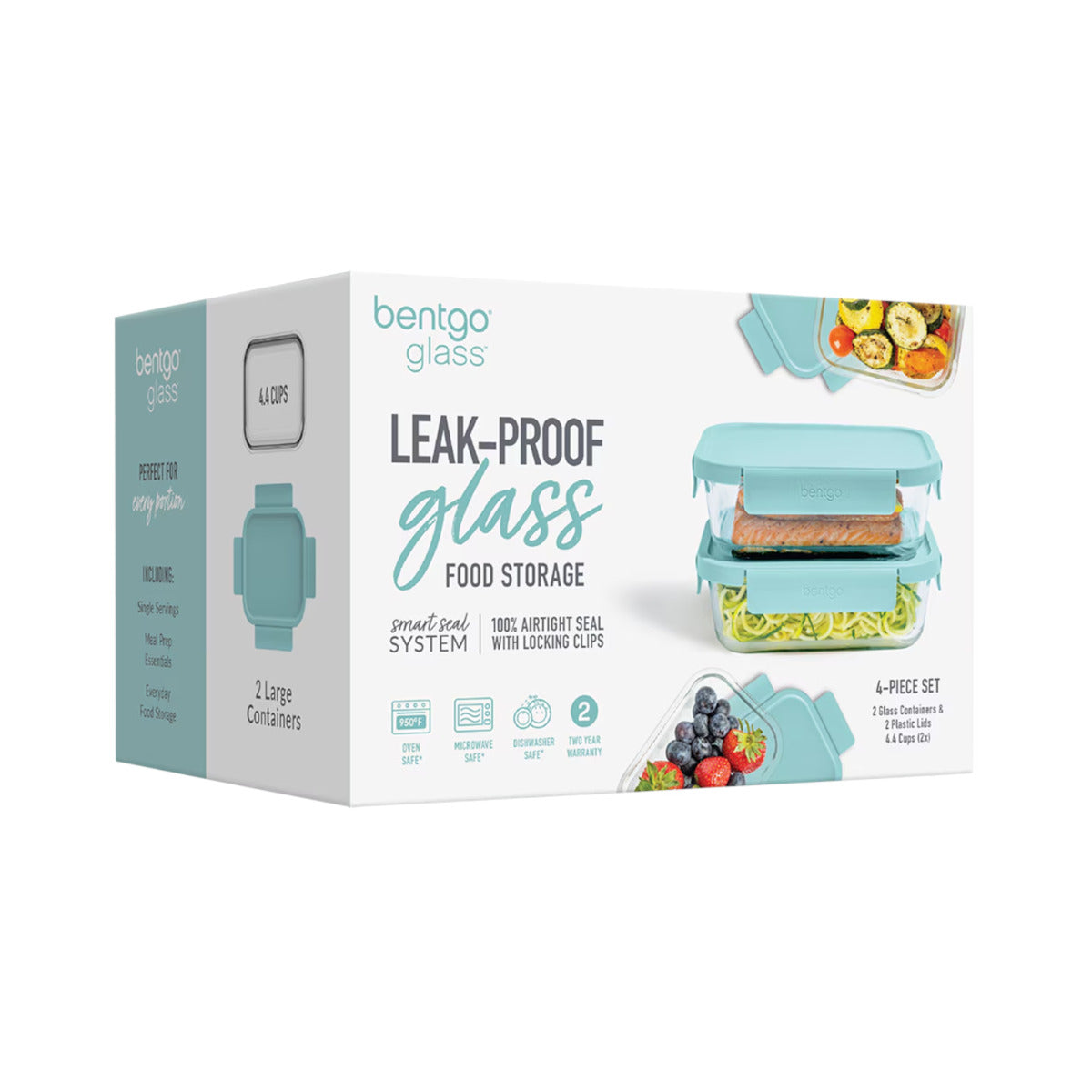 Bentgo Rectangle Glass Storage Set 2 Piece