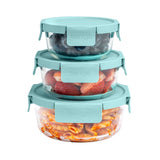 Bentgo Round Glass Storage Set 3 Piece