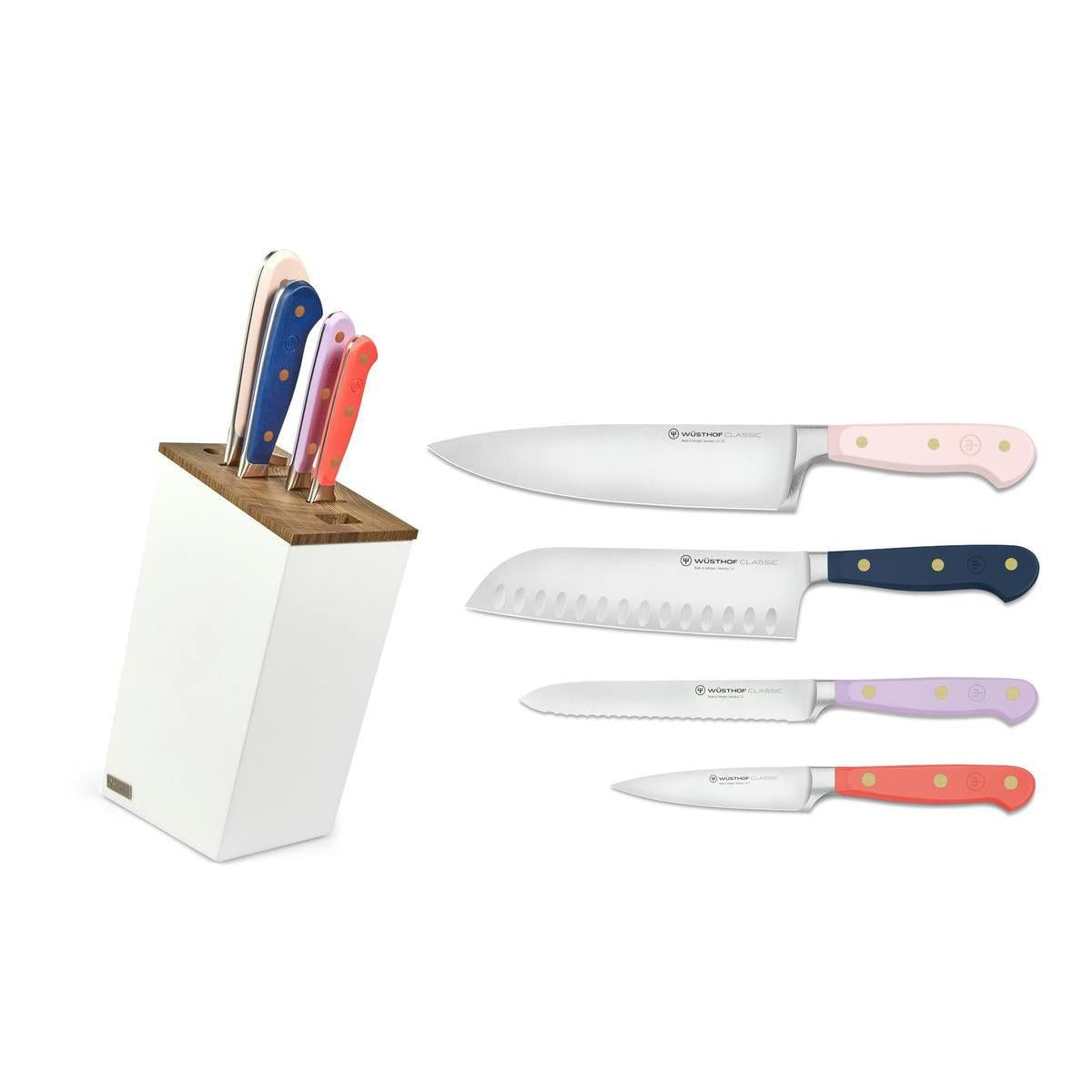 Wusthof Classic Rainbow 5 Piece Knife Block Set