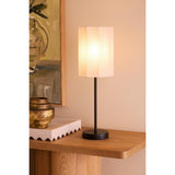 Amalfi Tier Table Lamp Natural & Black 16x16x50cm