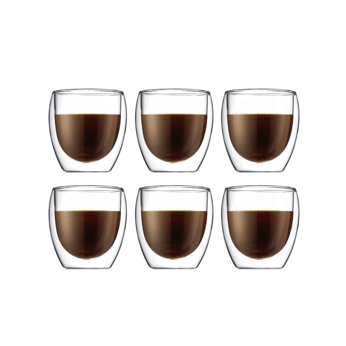 Bodum Pavina Double Wall Thermo-Glasses 250ml (Set of 6) | Minimax