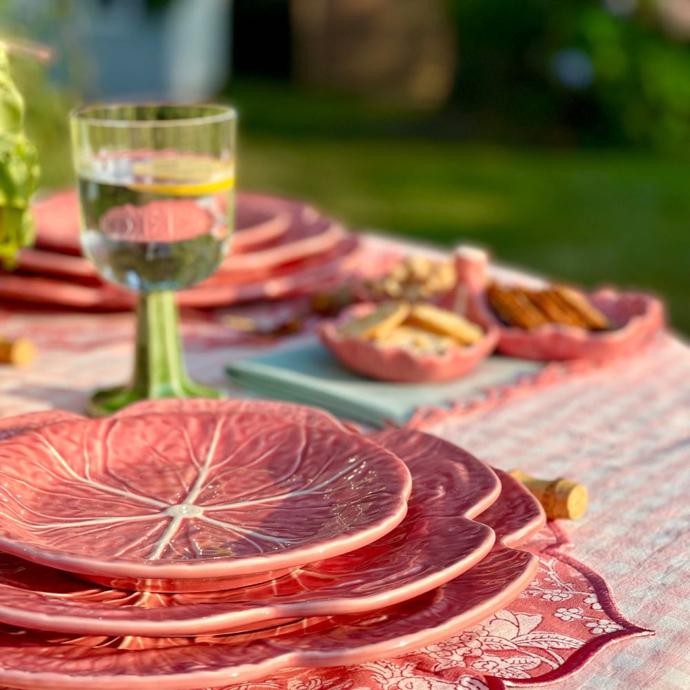 Bordallo Pinheiro Cabbage Fruit Plate Pink 19cm | Minimax