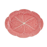 Bordallo Pinheiro Cabbage Oval Platter Pink Large 43cm | Minimax