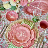 Bordallo Pinheiro Cabbage Oval Platter Pink Large 43cm | Minimax