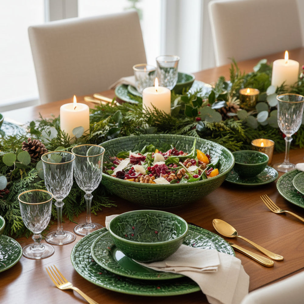 Bordallo Pinheiro Holly Salad Bowl | Minimax