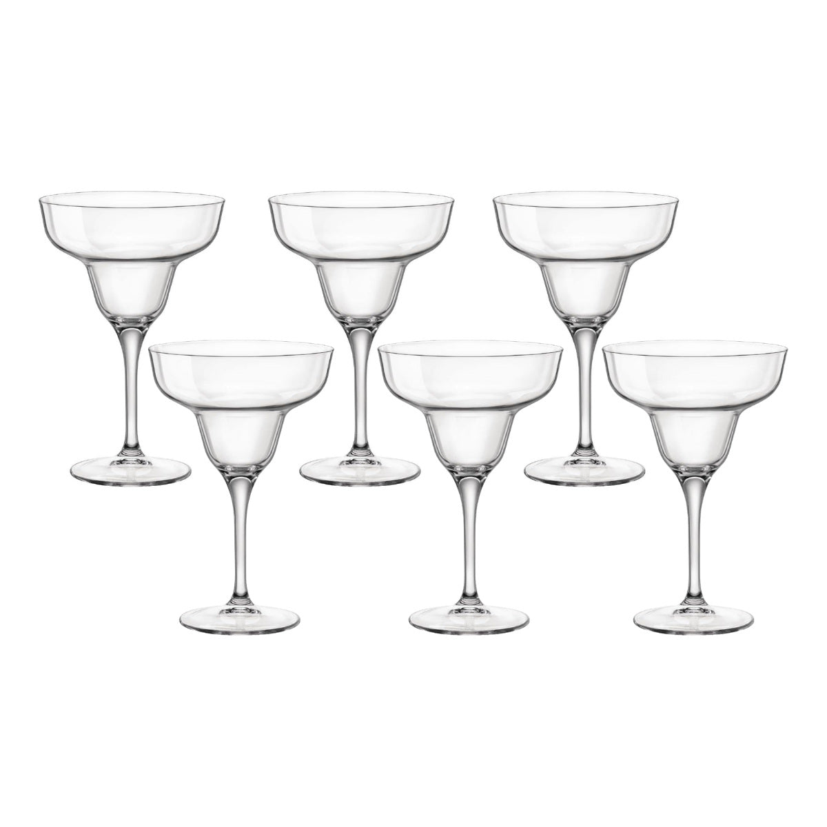 Bormioli Rocco Bartender Novecento Margarita Glass Set of 6 – 330ml crystal clear glasses designed for cocktails and stylish entertaining