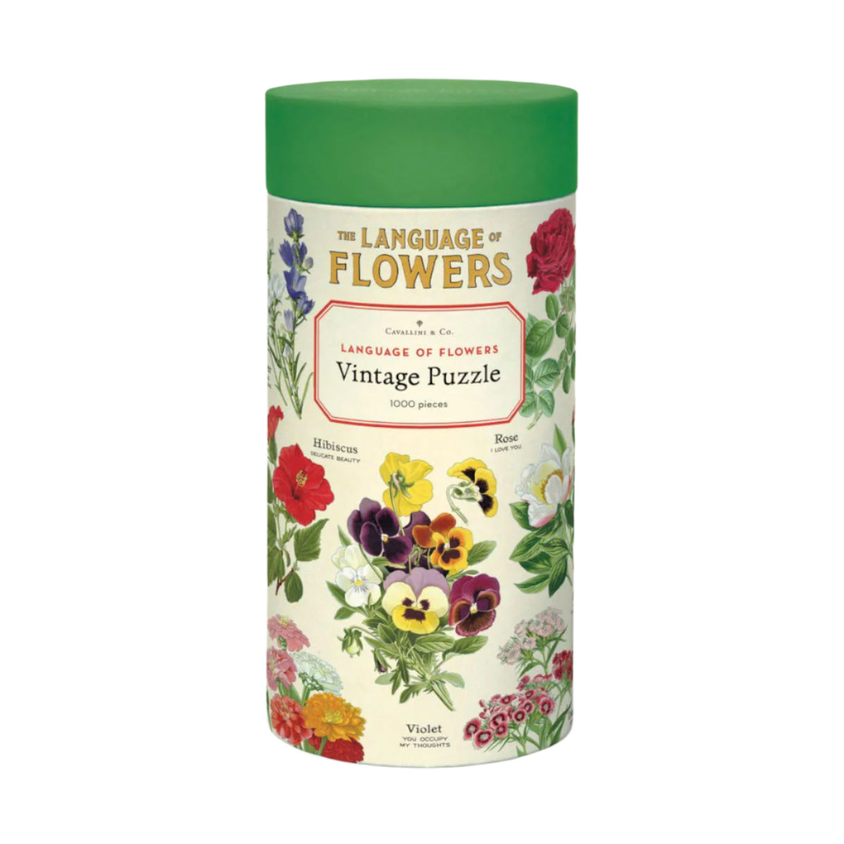 Cavallini & Co Language of Flowers 1000 Pc Vintage Puzzle | Minimax